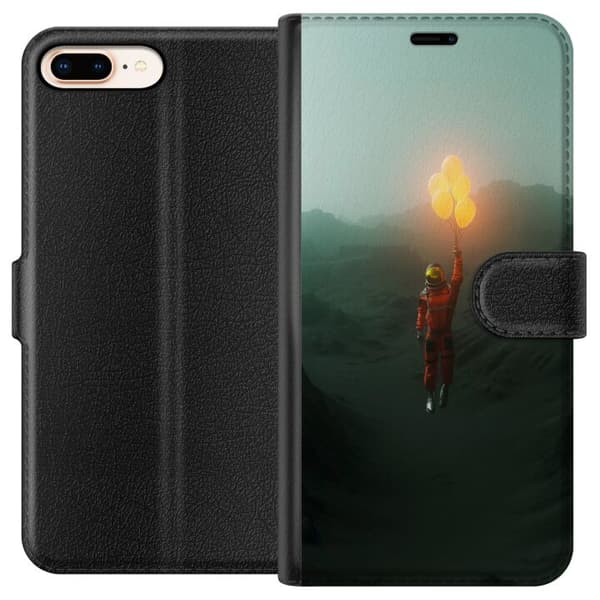 Kompatibelt Lommeboketui til Apple iPhone 7 Plus Retro diamant flerfarget