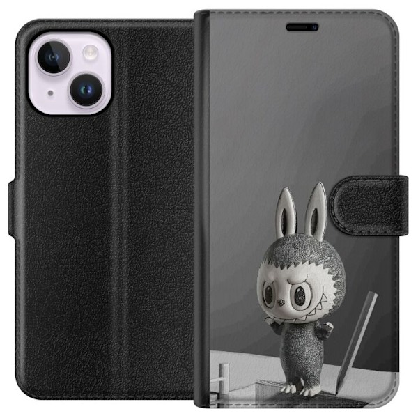 Apple iPhone 15 Plus Tegnebogsetui Pop Mart MEGA LABUBU LABUBU