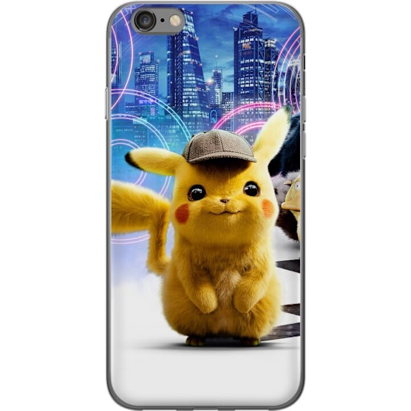 Apple iPhone 6s Läpinäkyvä kuori Detektiivi Pikachu