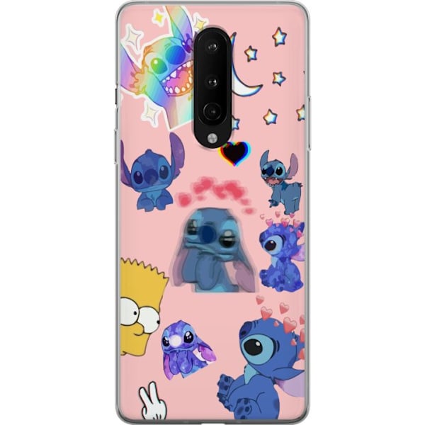 OnePlus 8 Genomskinligt Skal Stitch haha