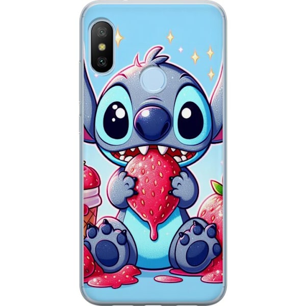 Xiaomi Mi A2 Lite Läpinäkyvä kuori Strawberry Stitch