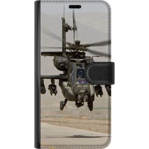 Huawei P20 Pro Lommeboketui AH-64 Apache Attack Helicopter