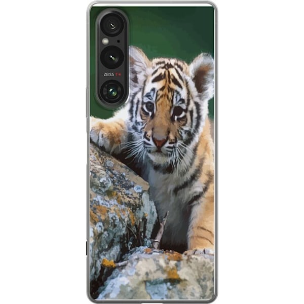 Sony Xperia 1 V Genomskinligt Skal Tiger