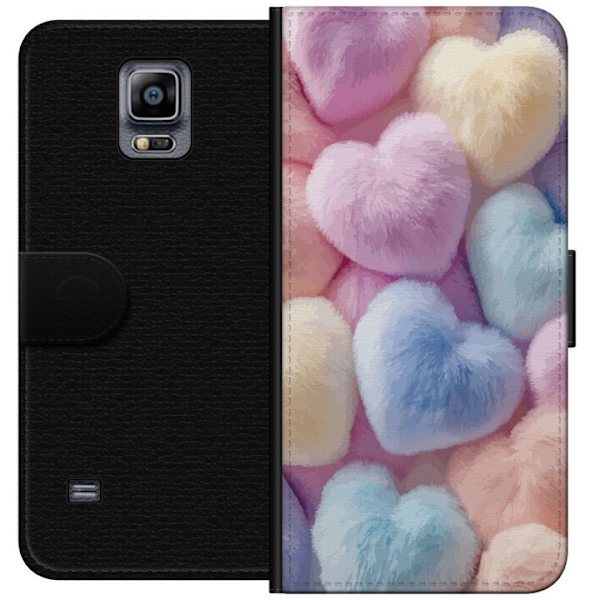 Samsung Galaxy Note 4 Plånboksfodral Hjärtan Kärlek Grafisk Design Romantiskt Motiv Populärt Symbol Grafiskt Mönster Dekoration