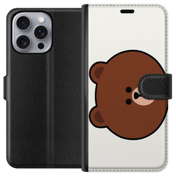 Apple iPhone 16 Pro Max Tegnebogsetui line friends brown