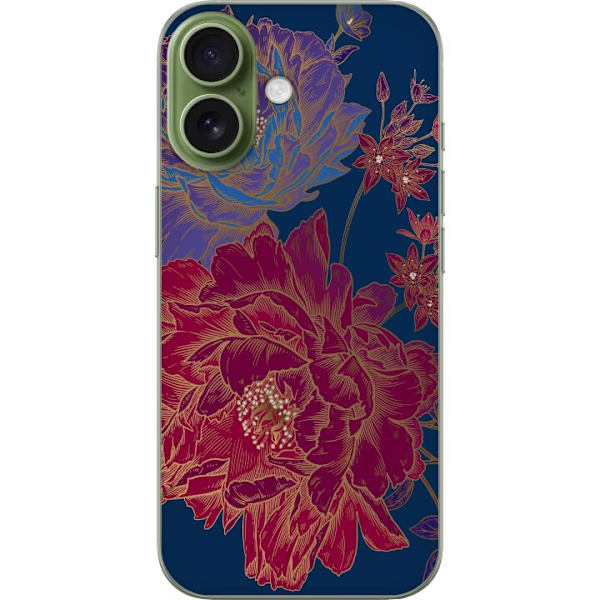 Kompatibelt Mobildeksel til Apple iPhone 17 Blomster