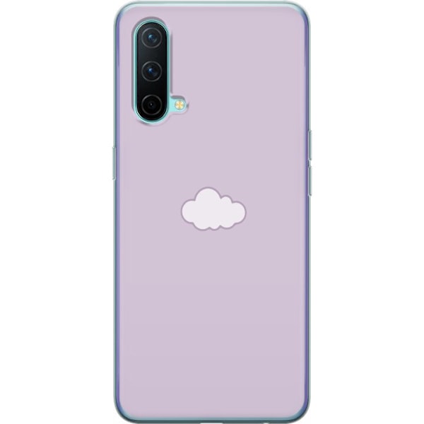 OnePlus Nord CE 5G Läpinäkyvä kuori Lila Pilvi - minimalistinen pilvi lila taustalla