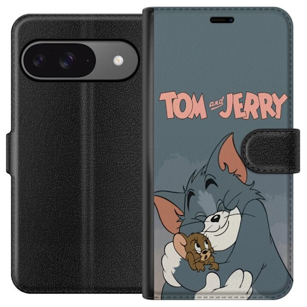 Google Pixel 9 Pro Lompakkokotelo Tom ja Jerry