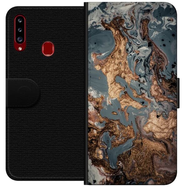 Kompatibelt Plånboksfodral till Samsung Galaxy A20s Mönster