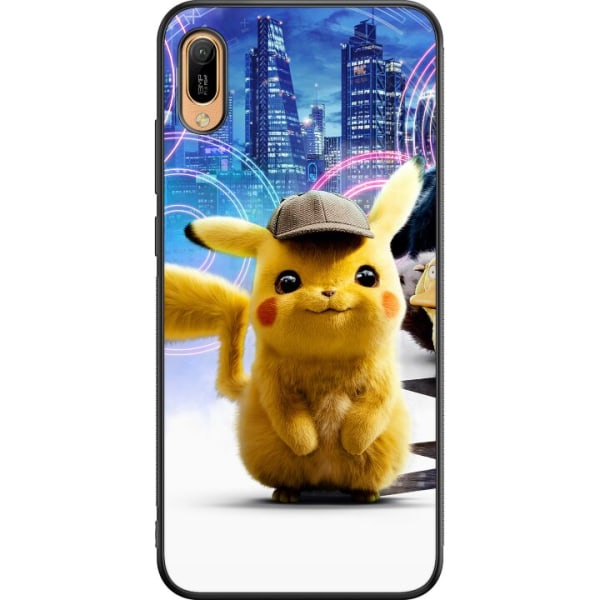 Huawei Y6 (2019) Sort cover Detektiv Pikachu