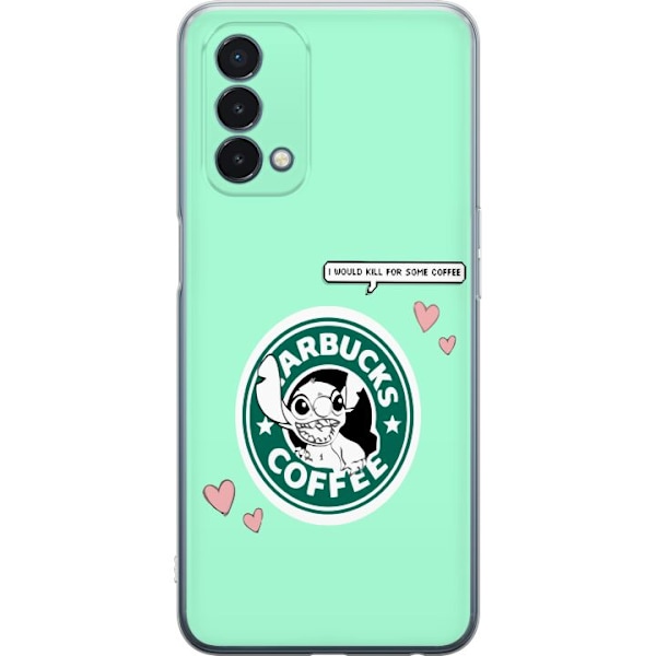 OnePlus Nord N200 5G Gennemsigtig cover Stitch Kaffe