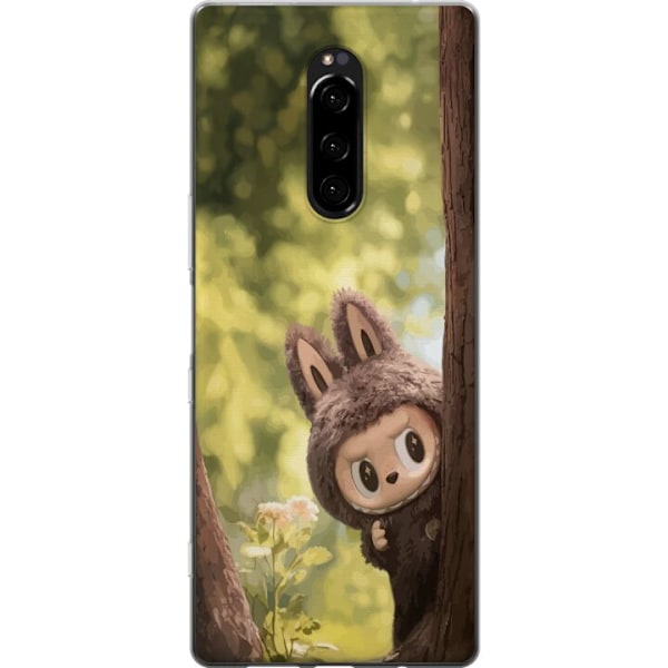 Sony Xperia 1 Läpinäkyvä kuori Labubu Graffiti Vibes – Katutaide hirviömuodossa