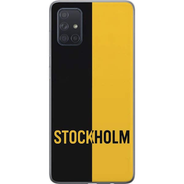 Samsung Galaxy A71 Gennemsigtig cover Stockholm – fodbold