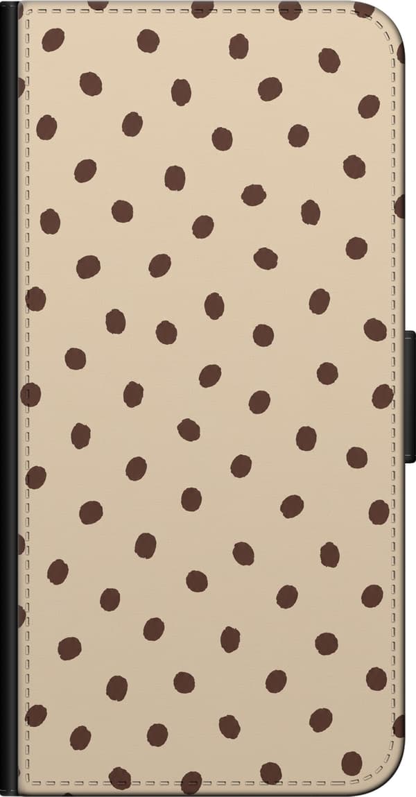 Kompatibel Tegnebogsetui til Xiaomi Redmi Note 9 Pro Beige lattepletter beige