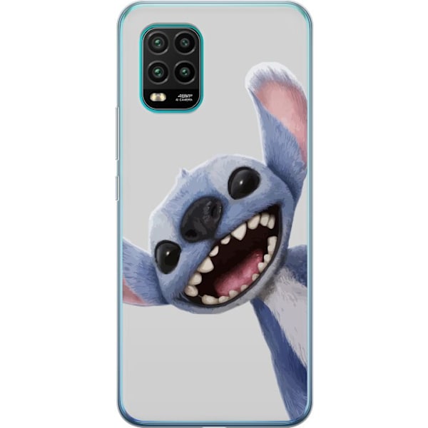 Xiaomi Mi 10 Lite 5G Läpinäkyvä kuori Stitch liikkeessä - Kawaii-suunnittelu faneille ja lapsille