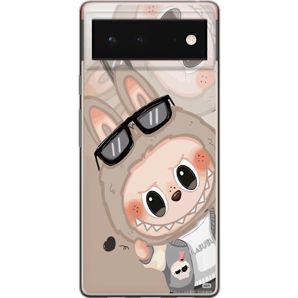 Google Pixel 6 Läpinäkyvä kuori Labubu Rainbow Chaos