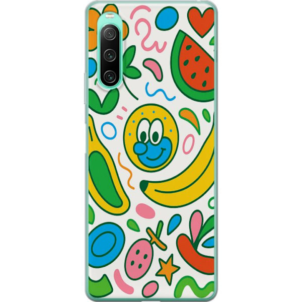 Sony Xperia 10 IV Läpinäkyvä kuori Perhosverho