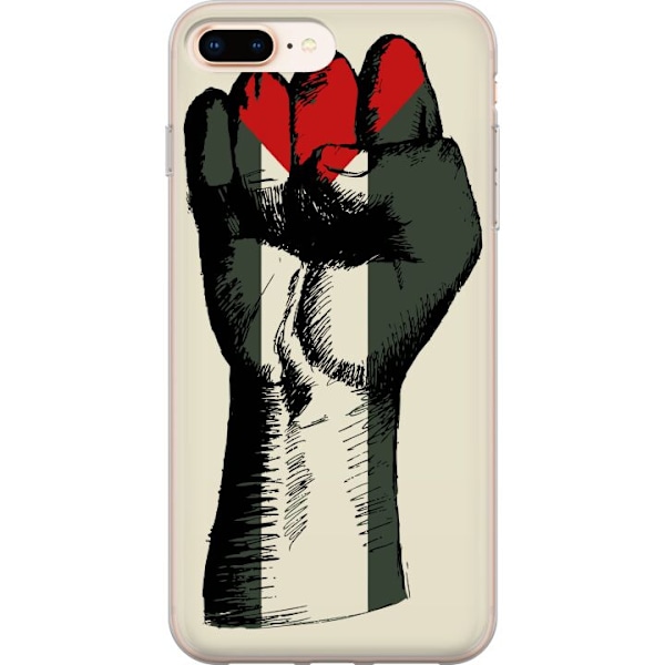 Apple iPhone 8 Plus Läpinäkyvä kuori Käsi sidottu Palestin