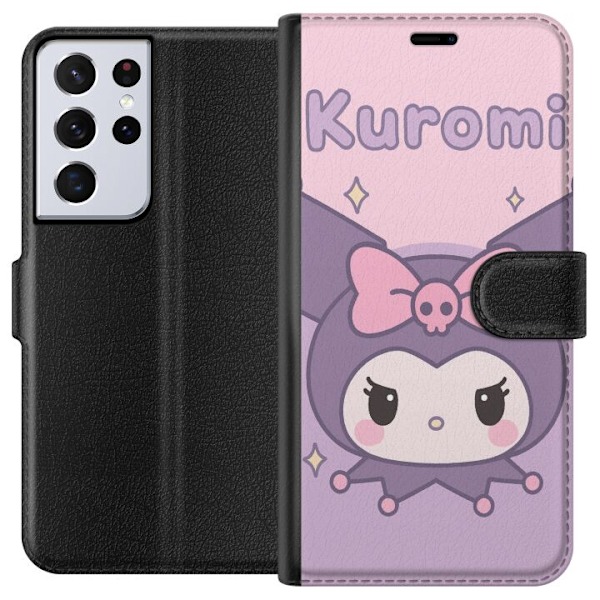 Samsung Galaxy S21 Ultra 5G Lompakkokotelo Kuromi Kawaii
