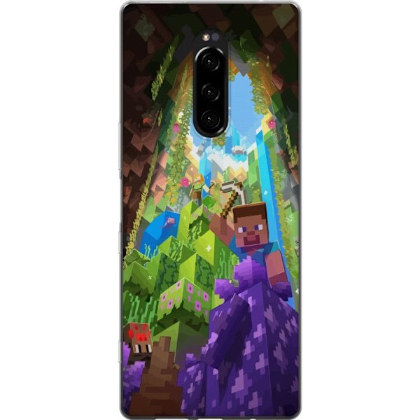 Sony Xperia 1 Läpinäkyvä kuori Minecraft