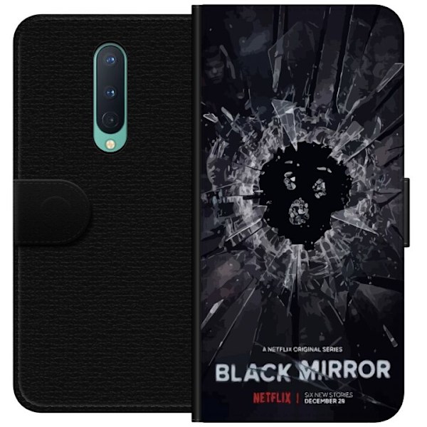 OnePlus 8 Lompakkokotelo Black Mirror Sci-Fi Netflix -sarja Dystopia Teknologia Cyberpunk Synkkä TV Videopeli Teema
