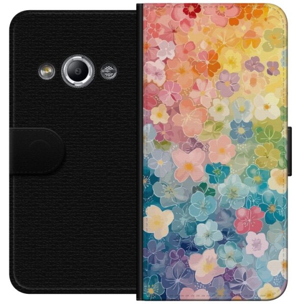 Samsung Galaxy Xcover 3 Plånboksfodral Småblomster