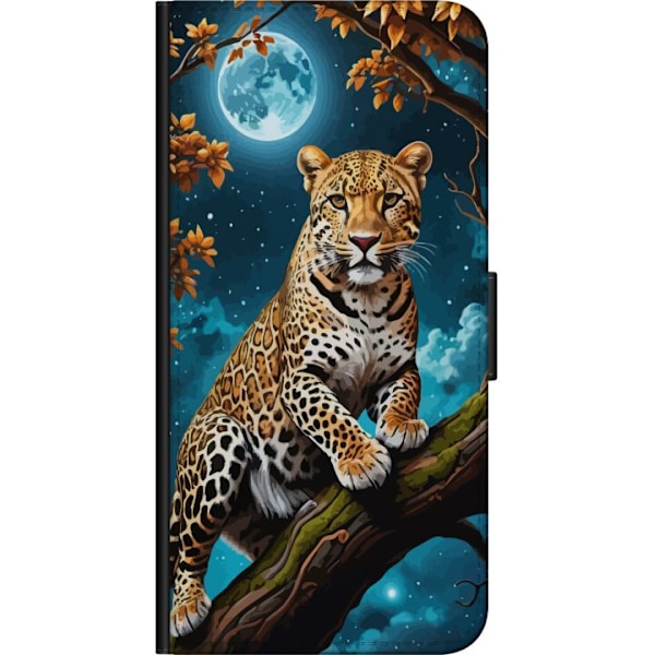 Huawei P40 lite Tegnebogsetui Leopard