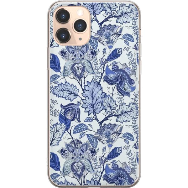Kompatibelt Mobilskal till Apple iPhone 11 Pro Blommor Blå...