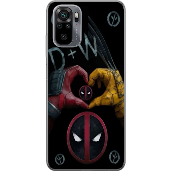 Xiaomi Redmi Note 10 Genomskinligt Skal Deadpool & Wolverine K