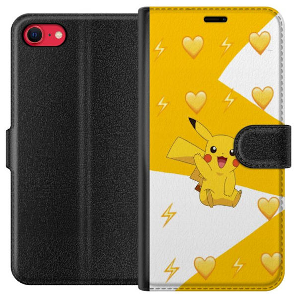 Apple iPhone 7 Plånboksfodral Pikachu Pokémon Gaming Figur Spelmotiv Populär Ikon Tecknad Serie Pokémon GO Barnklassiker