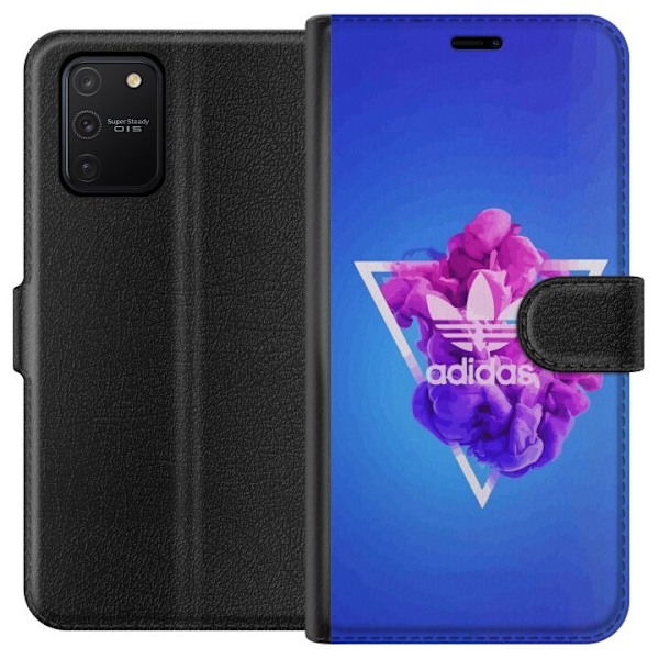 Samsung Galaxy S10 Lite Lommeboketui Adidas-inspirert blått d