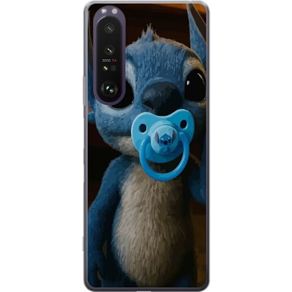 Sony Xperia 1 III Läpinäkyvä kuori Stitch & Napp - vauvateema söpöllä hahmolla