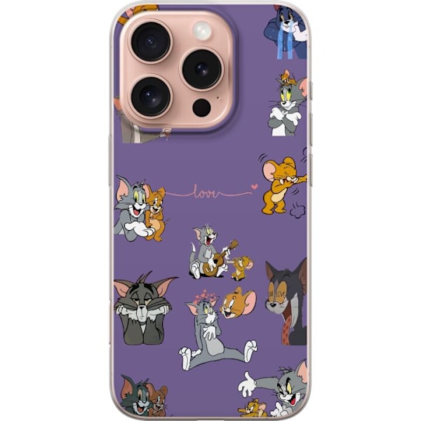 Apple iPhone 16 Pro Läpinäkyvä kuori Tom och Jerry