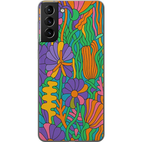 Samsung Galaxy S21+ 5G Genomskinligt Skal Color Pop