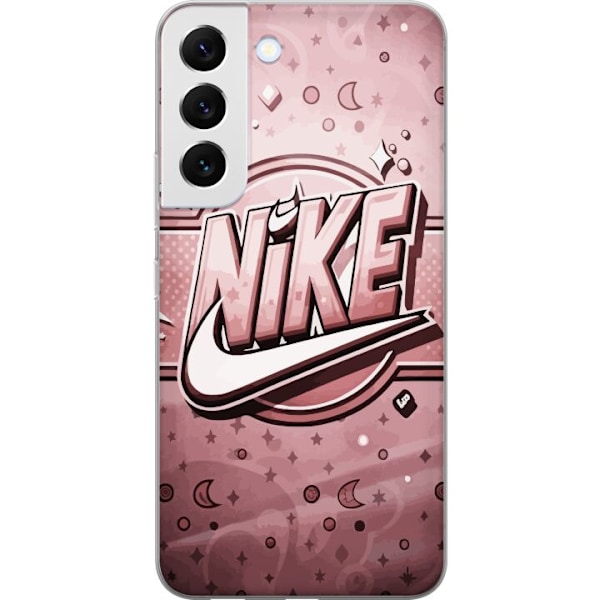 Samsung Galaxy S22 5G Läpinäkyvä kuori Nike Vaaleanpunainen