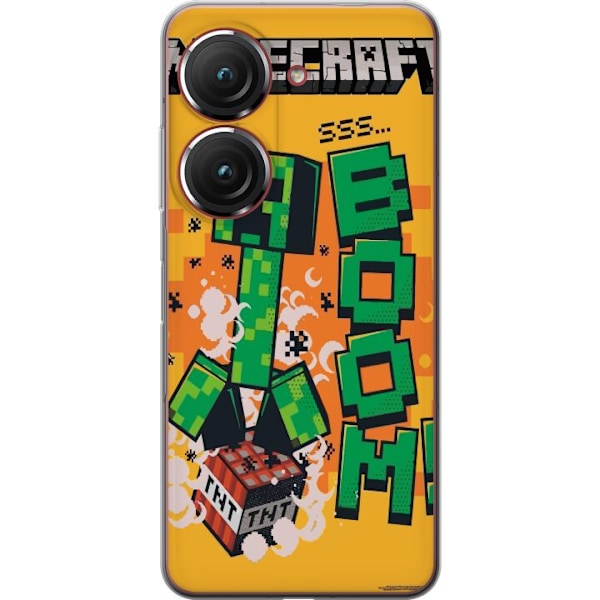 Asus Zenfone 9 Gennemsigtig cover Minecraft Boom