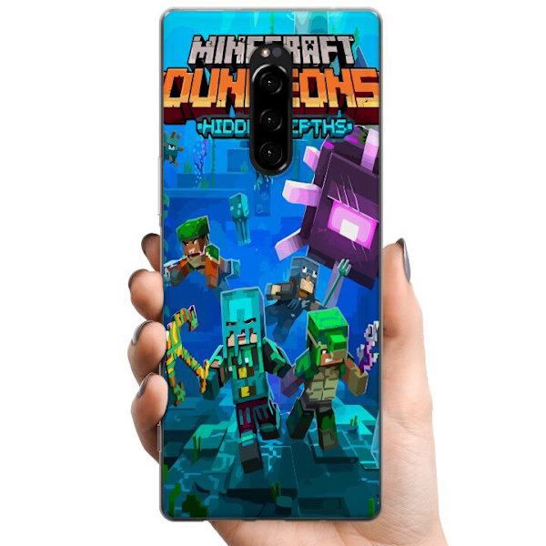 Sony Xperia 1 TPU Mobilskal Minecraft