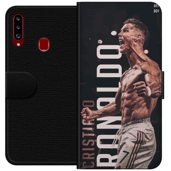 Kompatibelt Plånboksfodral till Samsung Galaxy A20s Ronaldo