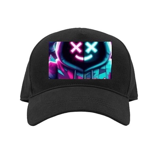 Keps för Barn | Bekväm Justerbar Barn-Keps Roblox | Marshmello svart Barn