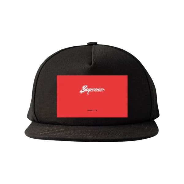 Snapback-lue svart one size