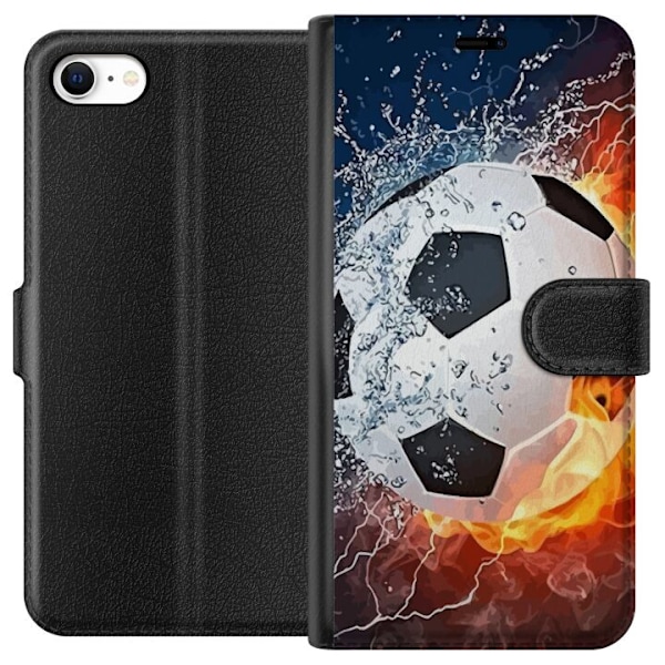 Apple iPhone 6s Tegnebogsetui Fodbold Ild