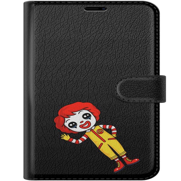 Kompatibel Tegnebogsetui til Apple iPhone Duo Vinkande clown gul