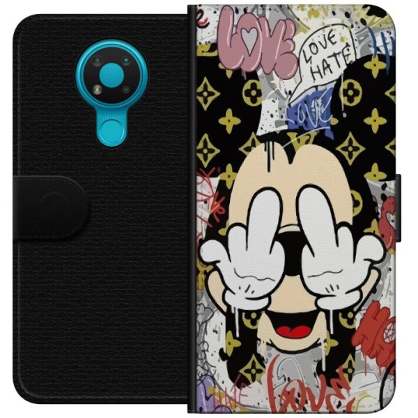 Nokia 3.4 Tegnebogsetui Mickey Mouse
