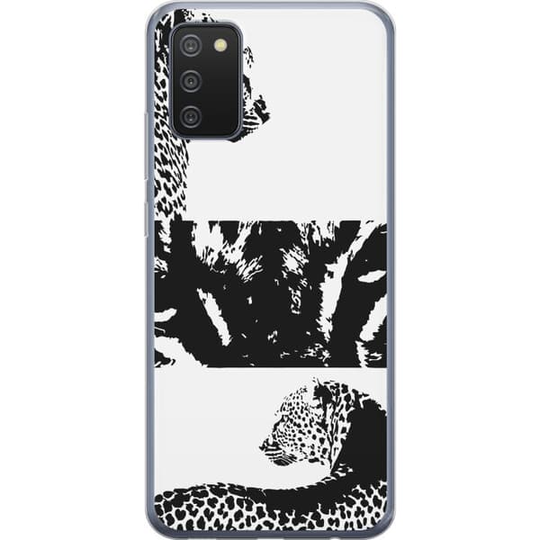 Kompatibel Mobilcover til Samsung Galaxy A02s Leopard Faces