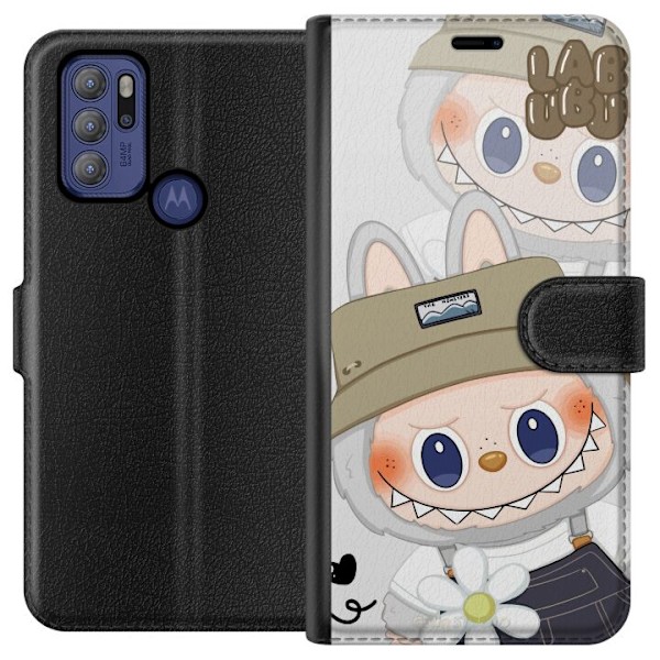 Motorola Moto G60S Tegnebogsetui Labubu Minimal Mood - Enkel o