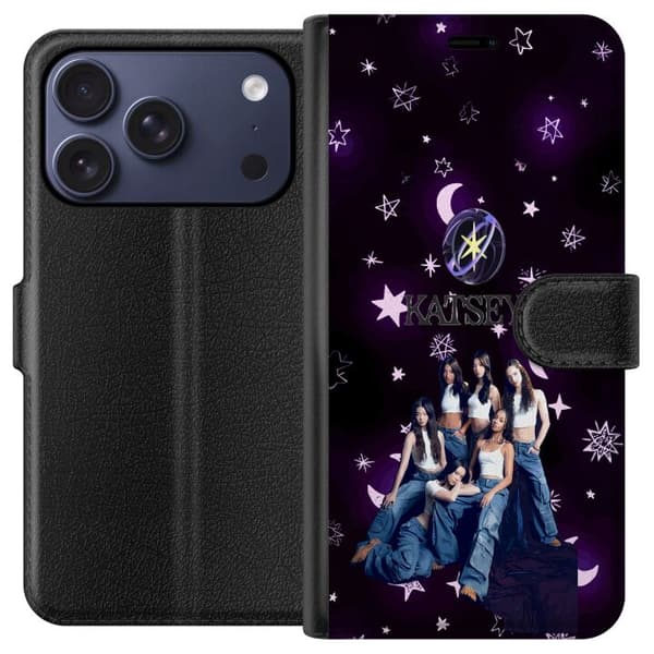 Kompatibelt Plånboksfodral till Apple iPhone 17 Pro KATSEYE lila