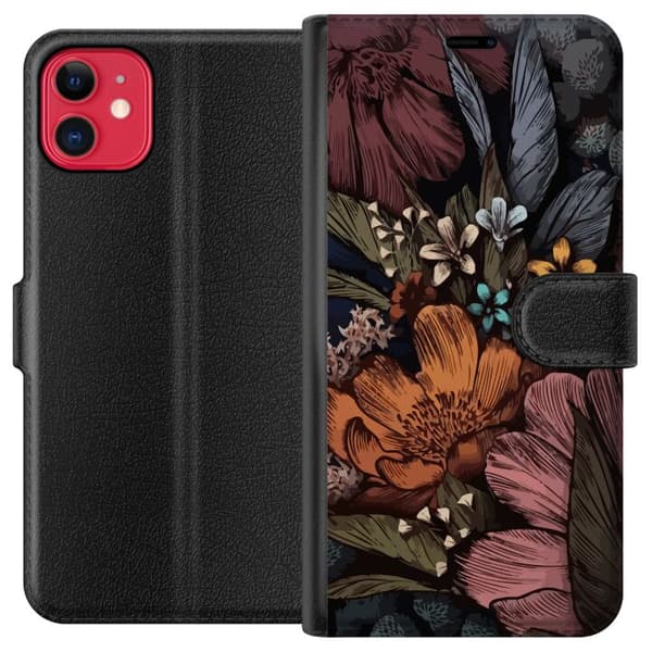 Kompatibel Tegnebogsetui til Apple iPhone 11 Vintage Blomster
