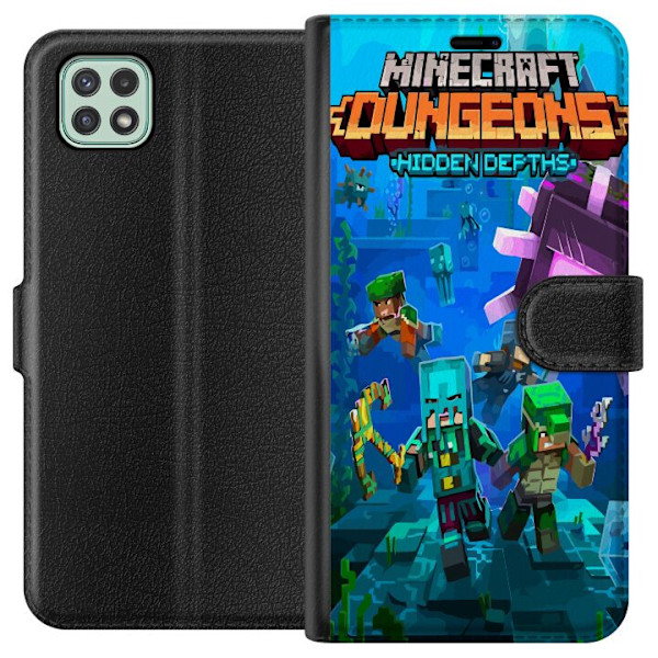 Samsung Galaxy A22 5G Plånboksfodral Minecraft