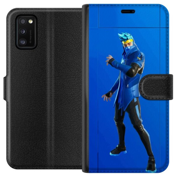 Samsung Galaxy A41 Lompakkokotelo Fortnite - Ninja Blue
