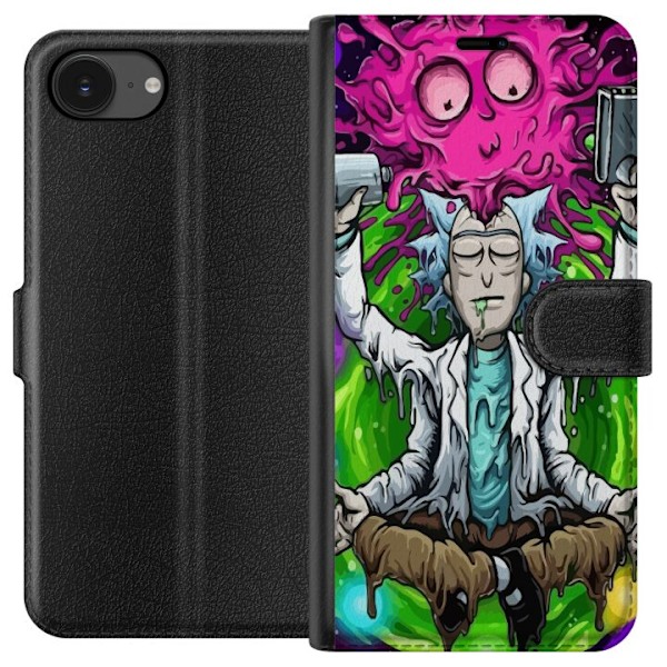 Apple iPhone 16e Lompakkokotelo Rick ja Morty